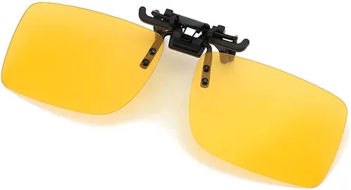 Vista 10 de Polarized Clip-on Sunglasses with Flip Up Function Anti-Glare UV400 Driving Glasses Clip-on for Prescription Glasses