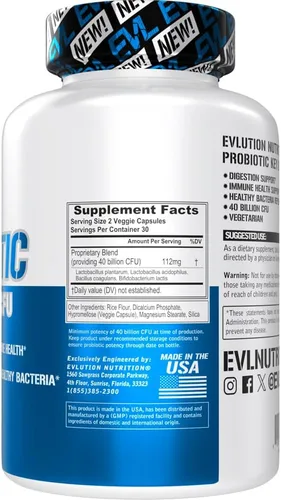 Vista 2 de Evlution EVL Multi-Strain Cápsulas probióticas - 30 porciones