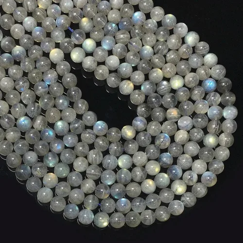 Vista 8 de 100 piezas de cuentas de amatista natural de 6 mm, cuentas de piedras preciosas redondas sueltas para hacer joyas