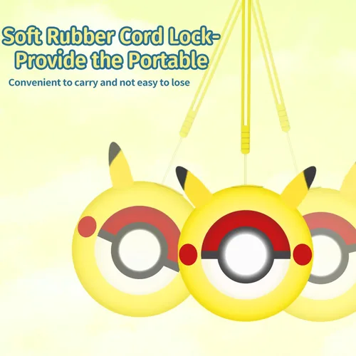 Vista 3 de Funda protectora de silicona, compatible con Pokémon Go Plus+ 2023 amarillo