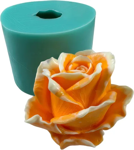 Vista 11 de Molde de silicona de flor de rosa 3D, moldes de flores epoxi, decoración de manualidades, molde de cera de vela, molde de silicona para pastel