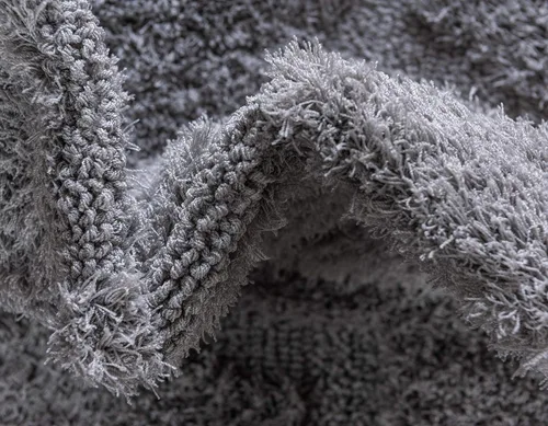 Vista 9 de Unique Loom Trellis Shag Collection - Alfombra de pasillo geométrica, moderna, marroquí, celosía, gris (2 x 7 pies)