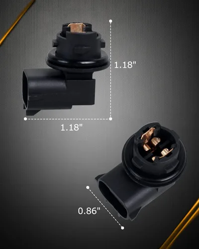 Vista 4 de HERCOO Cubierta de Lente de Luz de Placa de Matrícula, Enchufe de Lámpara Trasera Compatible con Toyota Tacoma 2005-2015, Tundra 2000-2013, Echo