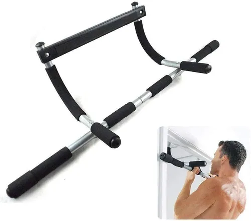 Vista 5 de Barra de dominadas para puerta de fitness, barra de dominadas, barra de empuje, barra de gimnasio, dispositivo de entrenamiento en la puerta, poste