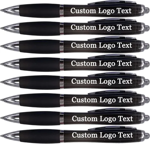 Vista 13 de Personalized Ballpoint Pens with Name for Events, Pink, 50 Pcs Custom Promotional Logo, Customized for Church, Wedding, Business, Reunion, Bank