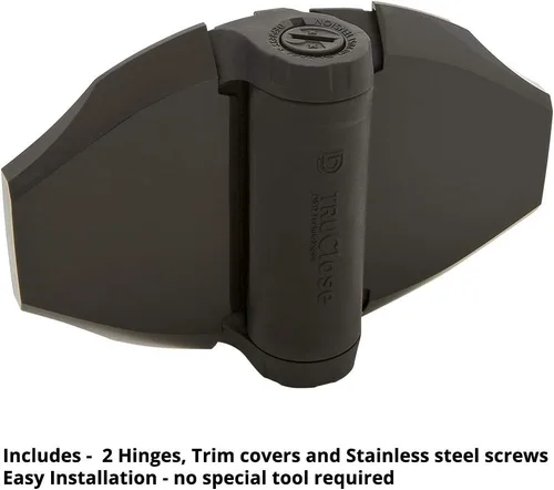 Vista 3 de D&D Technologies TCHD2S3BTS TruClose - Bisagras de puerta resistentes, para puertas de madera o vinilo de cierre automático de hasta 154 libras, sin