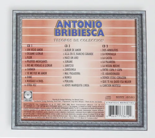 Vista 2 de ANTONIO BRIBIESCA - Tesoros De Coleccion 3CDs