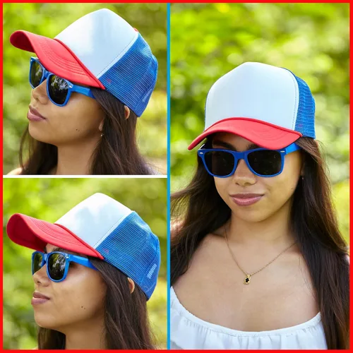 Vista 226 de Funky Junque Gorra de béisbol de béisbol en blanco para hombre y mujer