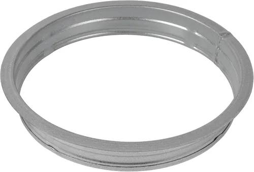 Vista 9 de Vent Systems Brida de conector de conducto de metal de 8 pulgadas - Acoplador macho de acero galvanizado - Ajuste redondo duradero para sellado