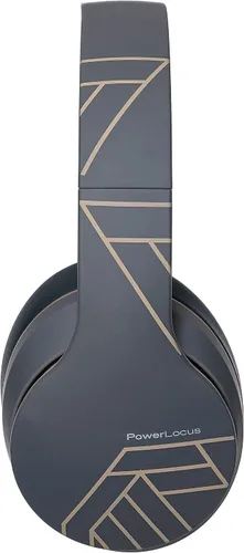 Vista 5 de PowerLocus Auriculares inalámbricos Bluetooth sobre la oreja con micrófono, tiempo de reproducción de 50 horas, sonido estéreo de alta fidelidad