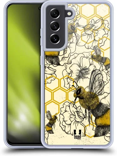 Vista 9 de Head Case Designs Ants Insect Prints Gel Case [Military Grade Protection] Compatible with Samsung Galaxy S21 FE 5G and Compatible with MagSafe
