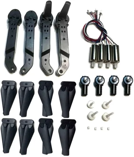 Vista 2 de Kit de piezas de repuesto para dron a control remoto, brazo de engranaje de motor, hélice para E88 Teng1 E88 pro S89 S85 P5-PRO RC Quadcopter
