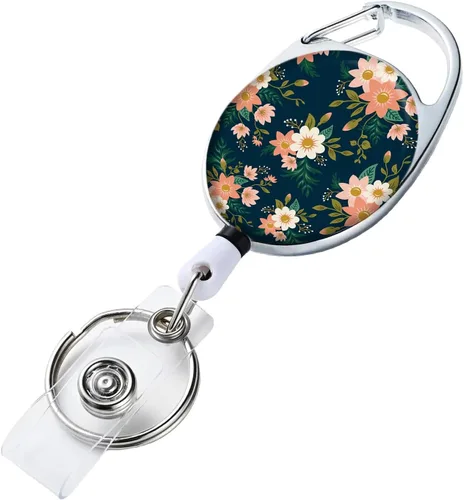Vista 7 de Portatarrete de Insignia Retráctil con Portarretes Retráctil para Llaves, Lindo Portarrete de Insignia Decorativo para Enfermeras con Clip