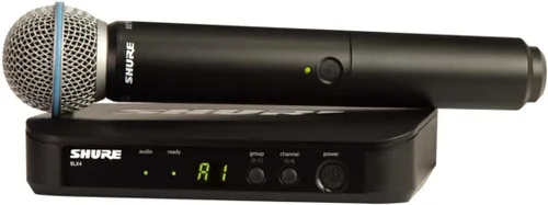 Vista 8 de Sistema de micrófono inalámbrico UHF Shure BLX24/B58 - Perfecto para iglesia, karaoke, voces - Vida de batería de 14 horas, rango de 300 pies