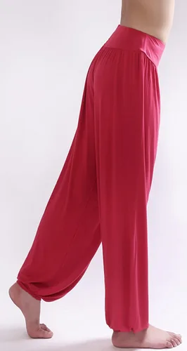 Vista 5 de Pantalones de algodón modal para mujer de AvaCostume pantalones suaves para practicar yoga o deportes