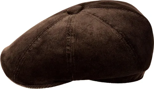 Vista 9 de Kangol Sombrero Hawker Cord - BlackBerry/XL Newsboy Negro