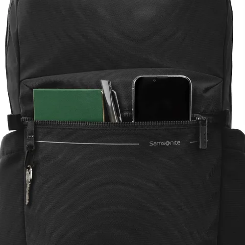 Vista 5 de Samsonite Mochila Básica, Compartimento Dedicado para Laptop, Bolsillos Delanteros Stash y Malla de Aire Transpirable Ligera Negro