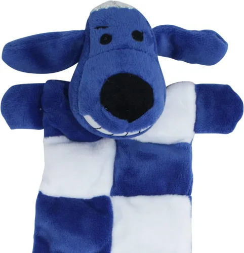 Vista 3 de Multipet Loofa Hanukkah Squeaker Mat - Juguete para perro, 12 pulgadas