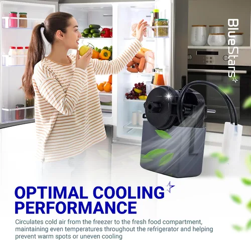Vista 3 de BlueStars Motor de ventilador evaporador de refrigerador 2315539 actualizado – Compatible con refrigeradores Whirlpool y Kenmore – Reemplaza