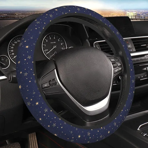 Vista 11 de Funda protectora para volante de automóvil de 15 pulgadas para mujeres y hombres, funda protectora de neopreno antideslizante para volante