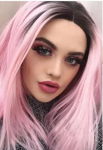 Vista 3 de FCHW - Pelucas cortas sintéticas rectas, estilo Bob, con flequillo, para mujeres de cabello negro