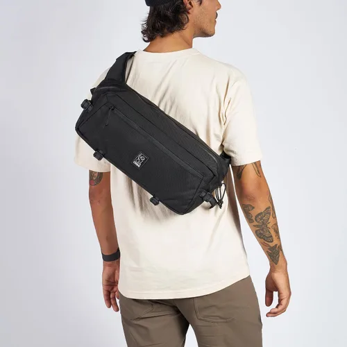 Vista 6 de Chrome Industries Kadet - Bolsa de mensajero de perfil bajo, nuestro cierre de hebilla de cinturón, 9 litros, Nailon Kadet