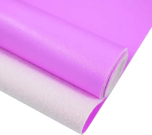 Vista 3 de RAMYA Hojas de piel sintética de color liso liso (7.8 x 53 pulgadas), piel sintética, muy adecuadas para hacer aretes, manualidades, lazos, costura