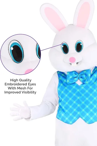 Vista 6 de Adult Sweet Easter Bunny Costume Easter Bunny Mascot Outfit