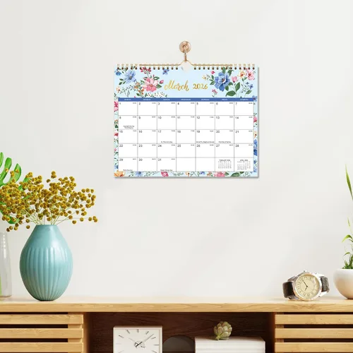 Vista 9 de Calendario 2026 – Calendario de pared 2026 con 12 meses, enero de 2026 a diciembre de 2026, 11 x 8.5 pulgadas, calendario de pared con papel grueso