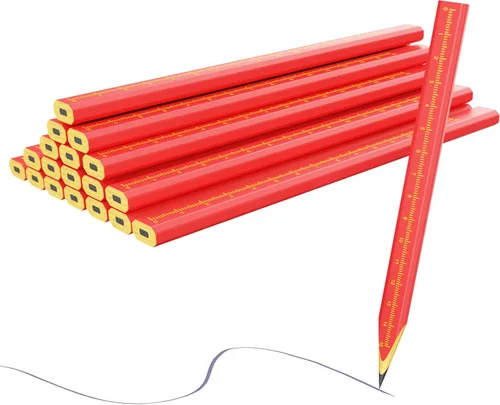 Vista 10 de 110 lápices de carpintero para carpintería, lápices de construcción de alta resistencia, lápices de carpintería para trabajos de sitio, herramienta