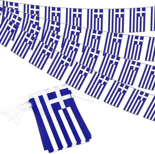 Vista 19 de Bandera de cuerda de calidad premium de 95 pies con 100 países - Banderines internacionales vibrantes perfectos para decoraciones de fiesta, bares