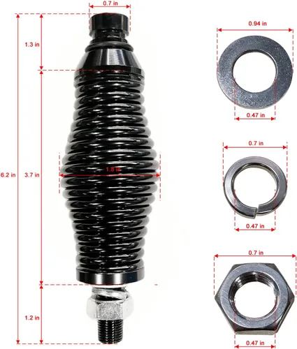 Vista 5 de 1 pieza de luces de látigo con base de resorte, base de resorte de látigo LED de liberación rápida para ATV, resorte de látigo de ATV para UTV, ATV
