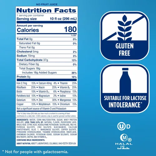 Vista 2 de Bebida nutricional Ensure Clear, sabor granada arándano, 10 onzas, 12 unidades, 3, 3