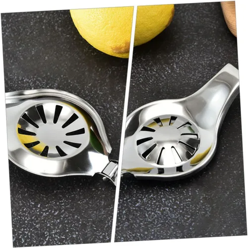 Vista 7 de Zerodeko Exprimidor de limón Exprimidor de limón Exprimidor manual de frutas Exprimidor de cítricos Exprimidor de frutas de acero inoxidable