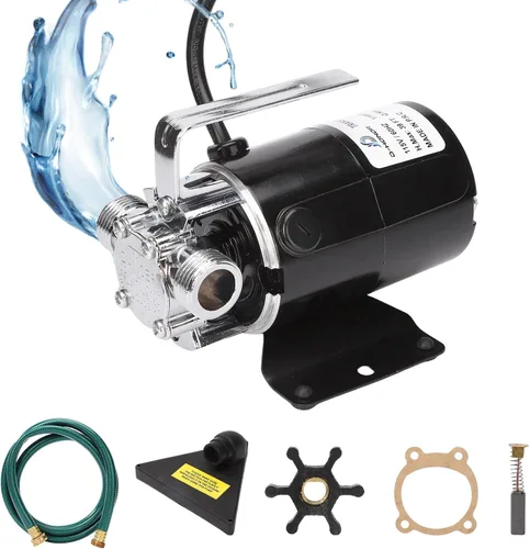 Vista 10 de D-HONOR Sump Pump, Submersible Water Pump 1/3 HP 1600 GPH with Float Switch Automatic Utility Pump for Pool, Pond, Garden, Flooded Basement