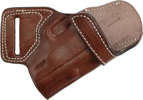Vista 18 de YT HOBBY Funda de Pistola de Cuero Artesanal Premium SOB (Small of Back)
