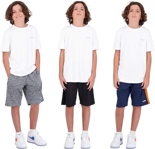 Vista 4 de Hind - Pantalones cortos de baloncesto para niños (3 unidades)