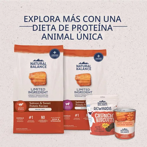 Vista 5 de Natural Balance Ingrediente limitado, salmón y batata, 12 lb