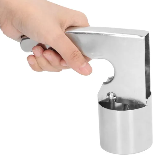Vista 3 de Cuchara de helado de acero inoxidable con gatillo, cuchara, cuchara de helado con gatillo, cuchara para excavadora de helado para bodas, cumpleaños