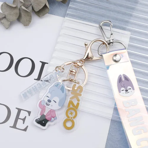 Vista 4 de G-Ahora 2pcs Stray Keychain Keyring Stray Gift Set