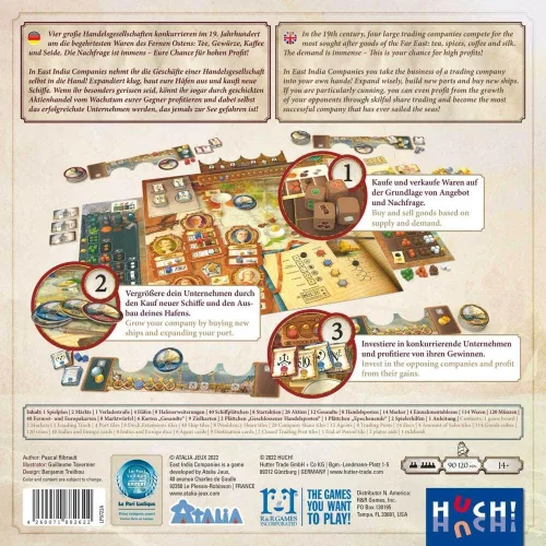 Vista 3 de R&R Games East India Companies, juego de mesa para adultos y niños, juegos de mesa para noche familiar