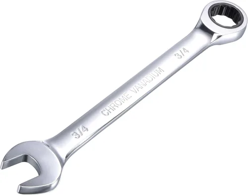 Vista 17 de uxcell Llave combinada de carraca de 1 pulgada SAE de 72 dientes y 12 puntos, llave de caja abierta de trinquete, herramientas Cr-V