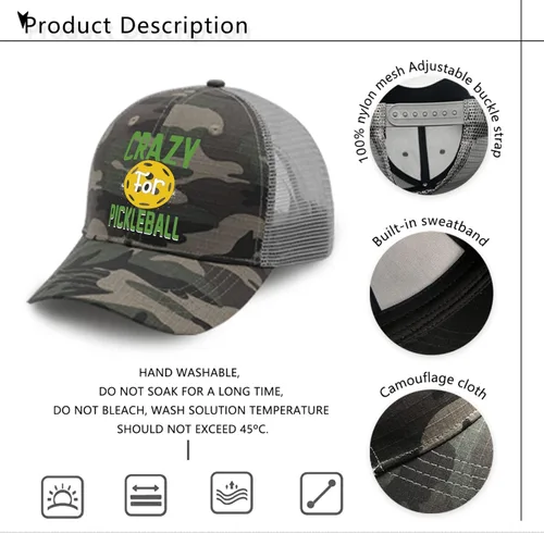 Vista 7 de Caps Crazy for Pickleball Dad Hats, Vintage Dad Hats for Women