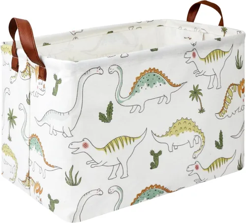 Vista 30 de NTAOHAMPER Cesta rectangular de almacenamiento de fútbol vacía, cesta de regalo plegable con asas, caja de juguetes/libros, decoración de habitación
