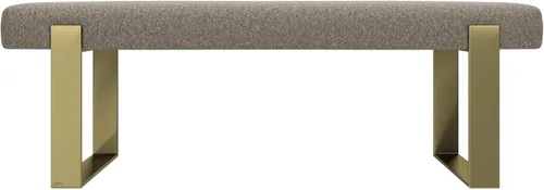 Vista 90 de VANT Banco de cama tapizado, beige Boucle, níquel cepillado Boucle Beige - Níquel cepillado