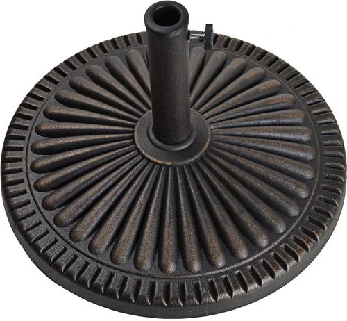 Vista 6 de Bond Manufacturing 60474A Gaelen - Base para paraguas (26.5 lbs, 26.5 lbs, bronce antiguo)