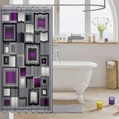 Vista 20 de Decorative White Baseball Shower Curtain Waterproof Polyester Fabric,Red Baseball Bat Bath Curtain Home Bathroom Decor Hanging Curtain with Hooks 72