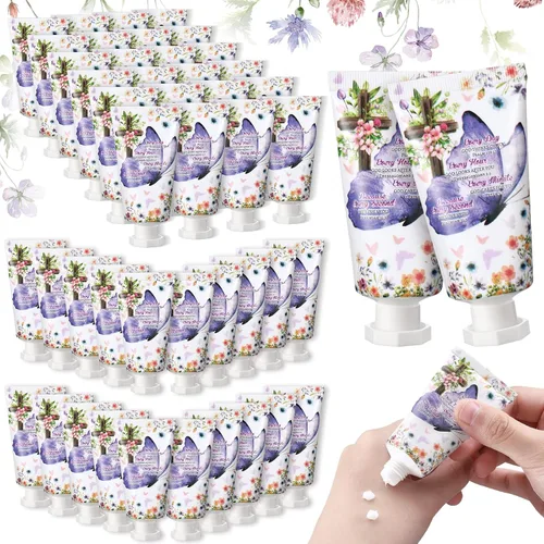 Vista 8 de Paquete de 50 lociones cristianas para manos, regalos a granel para mujeres, regalos para el Día de la Madre, mini loción de mano de viaje