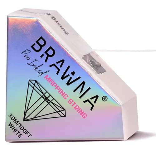 Vista 8 de BRAWNA PMU Supplies - Cuerda de mapeo preentintada para microblading y microsombreado de cejas - Cuerda de microblading premium - Herramienta