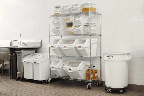 Vista 5 de Rubbermaid Commercial Products ProSave - Contenedor apilable para almacenamiento y cuchara/herramienta de medición